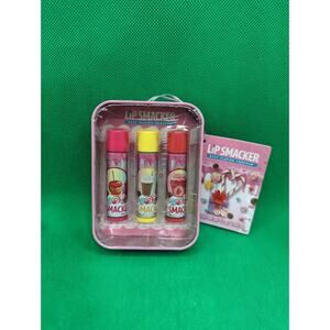 New Holiday candy lip smacker 3 with tin